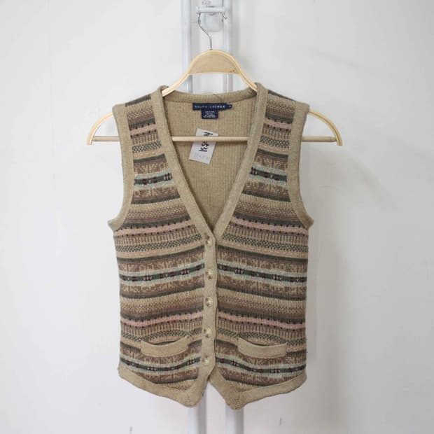 N-10531/랄프로렌 정품 여성용 니트 조끼 95