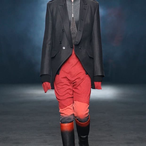Ann Demeulemeester FW12 Gradient Zip Kni