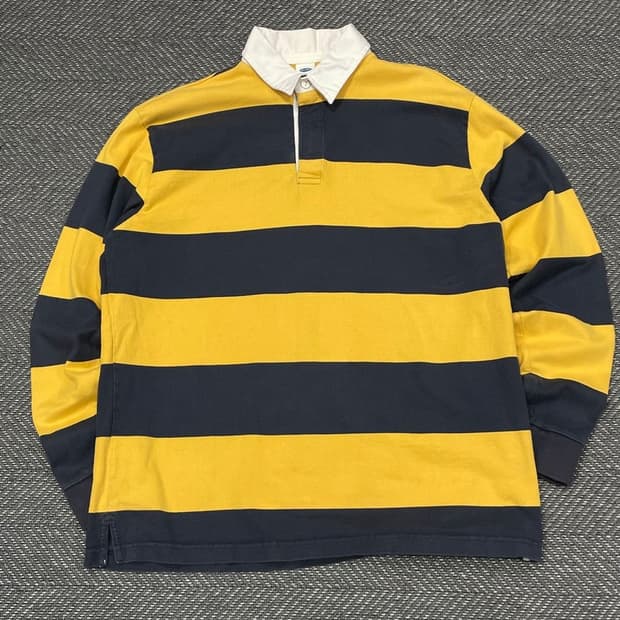 올드 네이비 배색 코튼 럭비 티셔츠 v0324