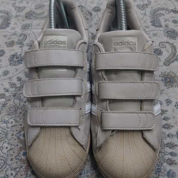 아디다스 슈퍼스타 CF 벨크로 원더베이지 250mm