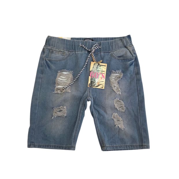 (새상품)KJEANS 케이진스 빈티지 워싱 찢청 데님 반바지