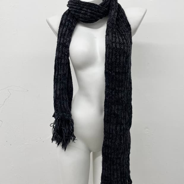 차콜 롱 코지 머플러 