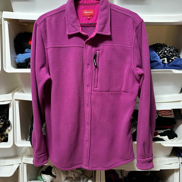 supreme 슈프림 15FW 폴라텍 후리스 셋업 마젠타