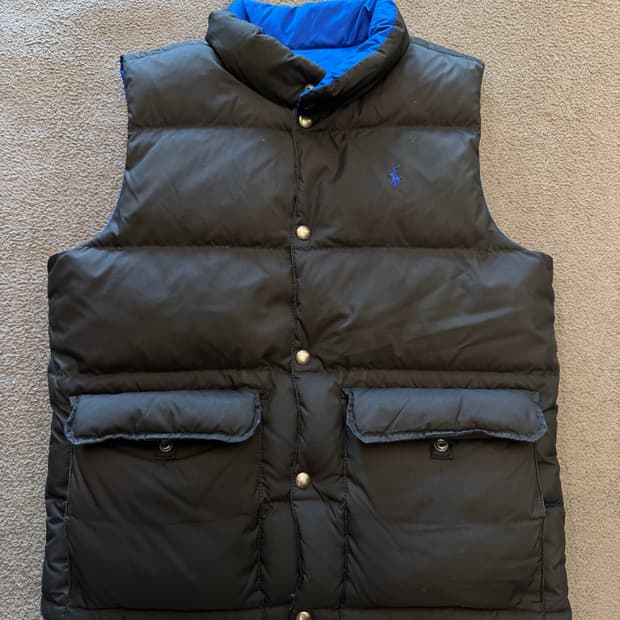 폴로 랄프로렌 리버시블 덕 패딩 베스트 처분 