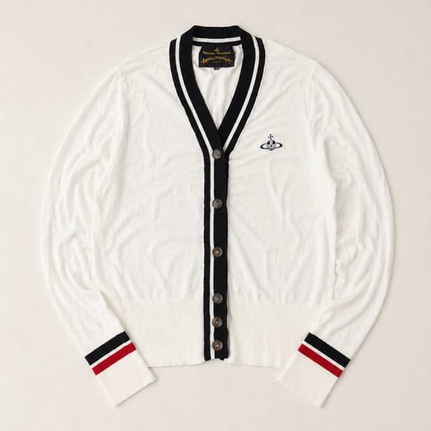 Vivienne Westwood 비비안 웨스트우드 실크 브이넥 가디건