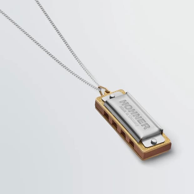 르메르 하모니카 목걸이