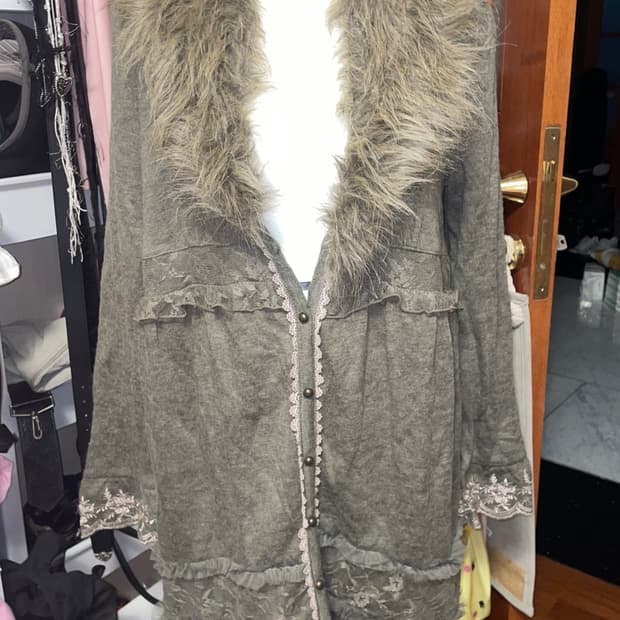 Axes femme 퍼 롱 가디건