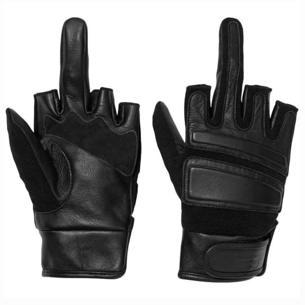 [os] 넘버나인 x 슈프림 레더 글러브 블랙