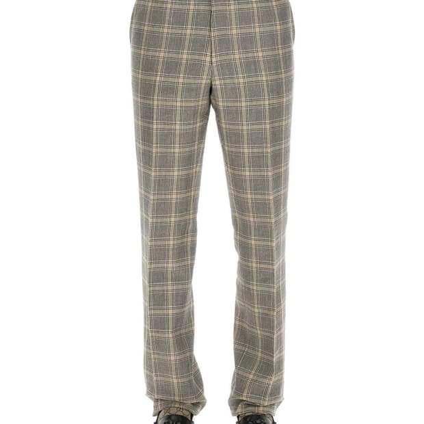 구찌 프린스 웨일즈 체크 패턴 신상 팬츠