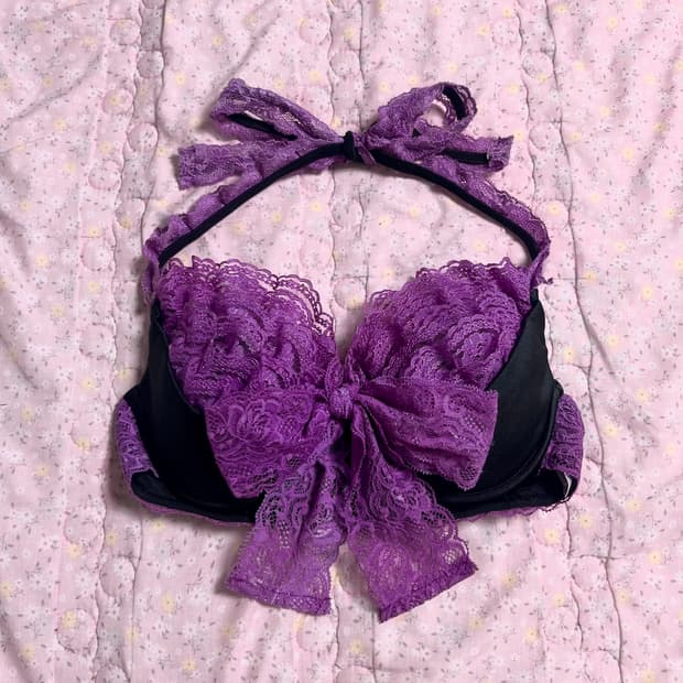 MA*RS 마즈 퍼플 레이스 리본 홀터 브라 히메 오네갸루 아게조MARS