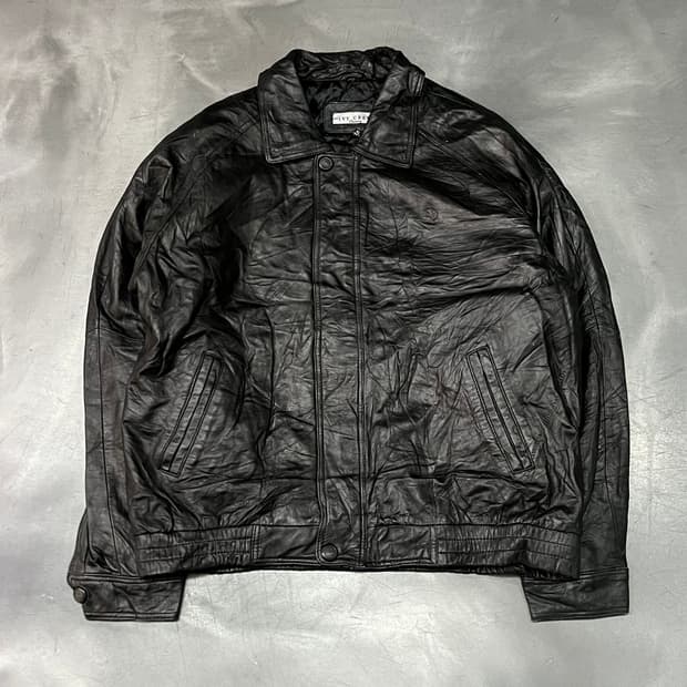  아이비크루 레더 봄버 자켓 y15012