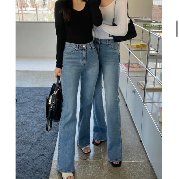 [새상품] 리브어리 카르에 부츠컷 데님 M