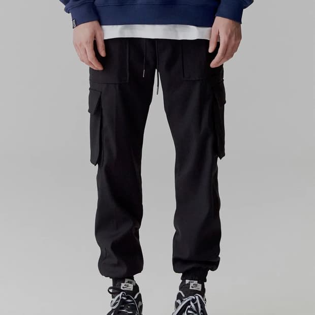 낫포너드 블랙 색상 조거팬츠 XL