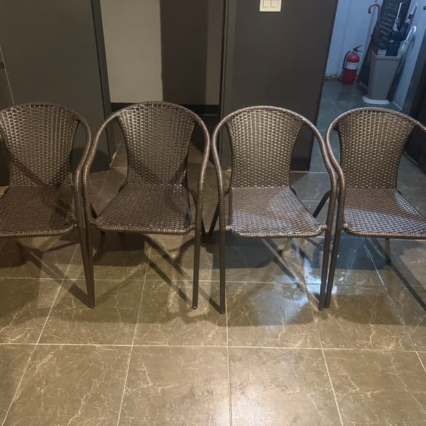 [중고] 1인용 카페의자 4개