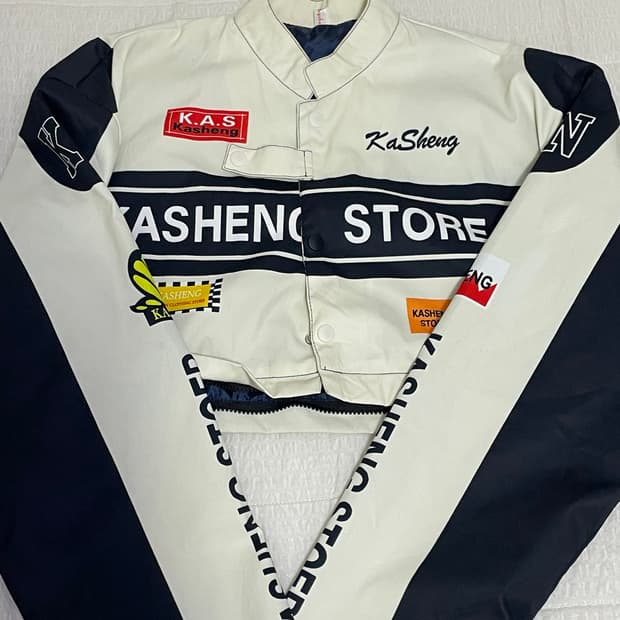 레이서 크롭 자켓 바람막이