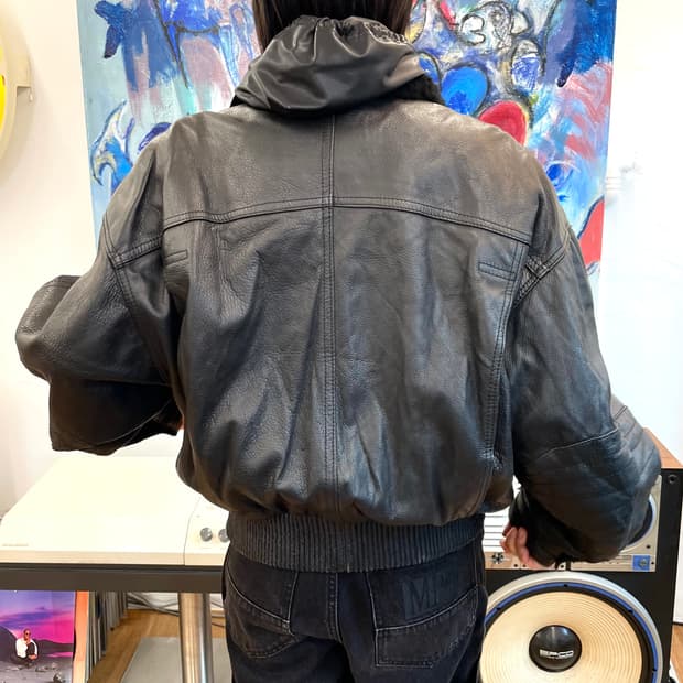 Gianni Versace 베르사체 레더 봄버 자켓