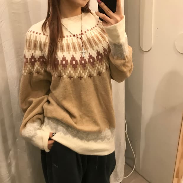 Bean Pole 빈폴 모리걸 오버핏 니트