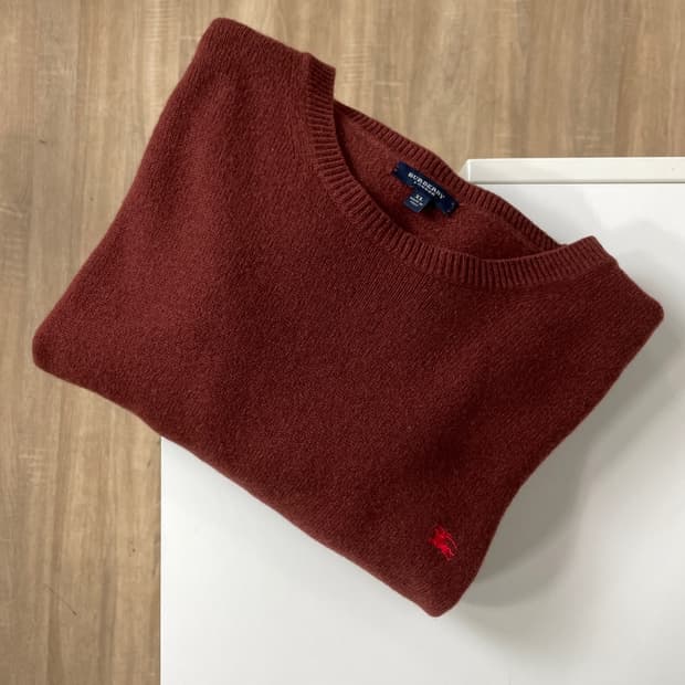 버버리 크레스트 로고 램스울 니트 