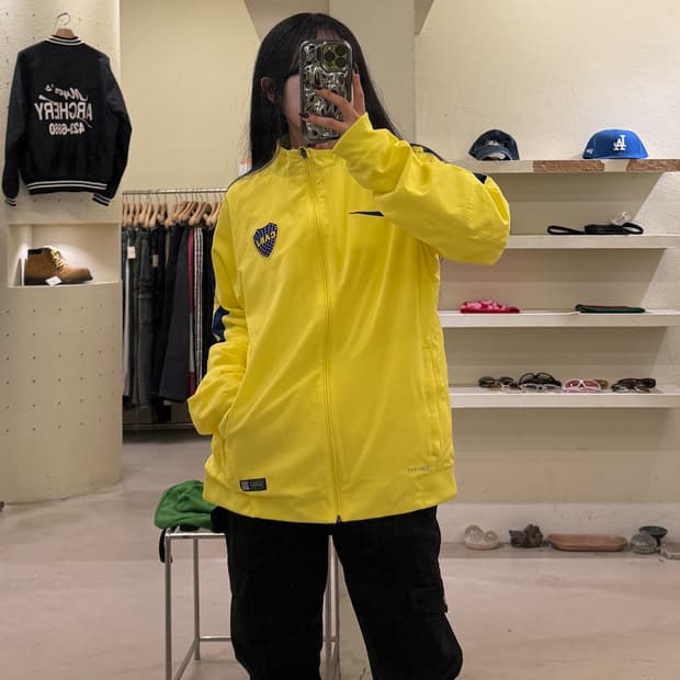 나이키 보카주니어스 트랙 자켓 옐로우 U1123