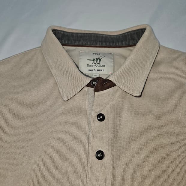 헨리코튼 니트 긴팔 카라티 티셔츠 폴로셔츠 52