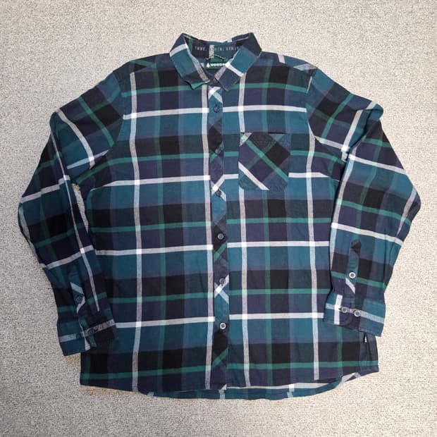 Woods 우즈 플란넬 체크셔츠 L(100)