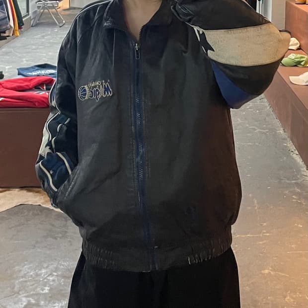 프로플레이어 NBA 올랜도매직 올드스쿨 레더 자켓 H2223