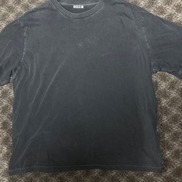 쿠어 피그먼트 워싱 반팔티 L