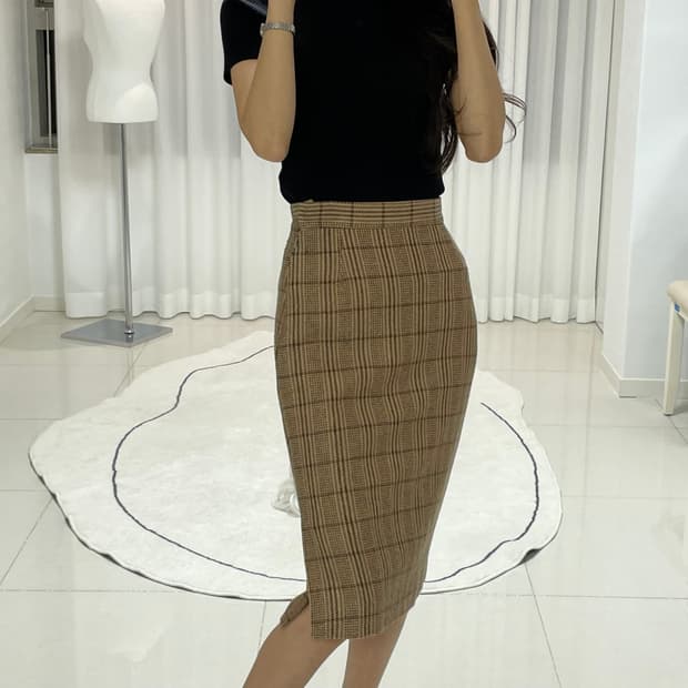 비비안웨스트우드 골드라벨 런던 체크 스커트