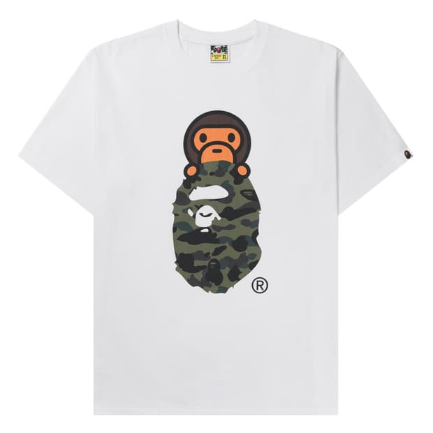 베이프 카모 마일로 반팔티 Xs 새상품