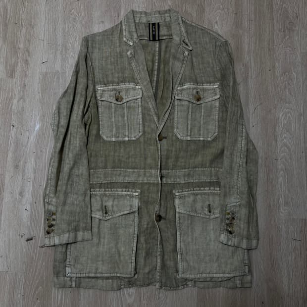 헤지스 남성 워싱 포켓 야상 자켓 M/95