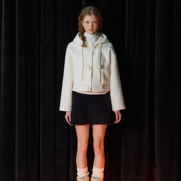 마그넷아카이브 boucle duffle hoodie 부클 더플 후디