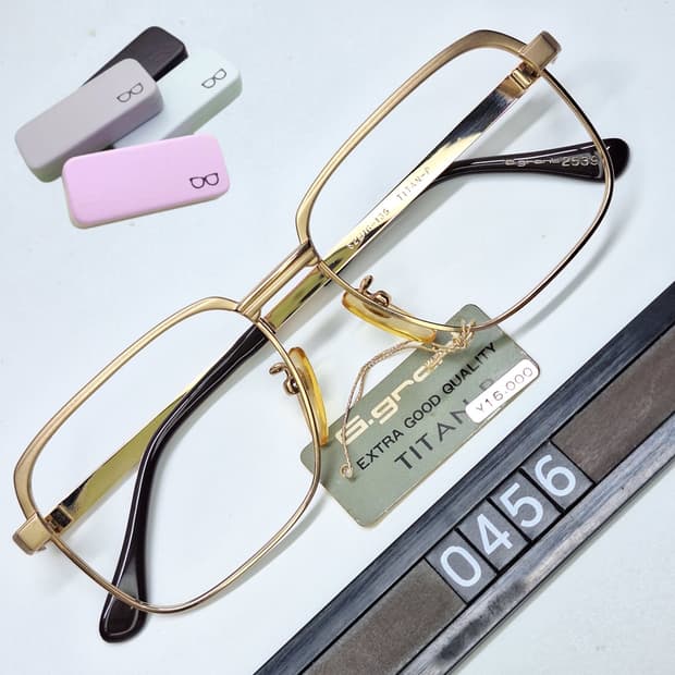 G.grant 2539 골드 스퀘어 안경테 52mm 일본 빈티지 수입