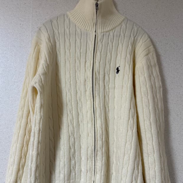 폴로 니트 집업