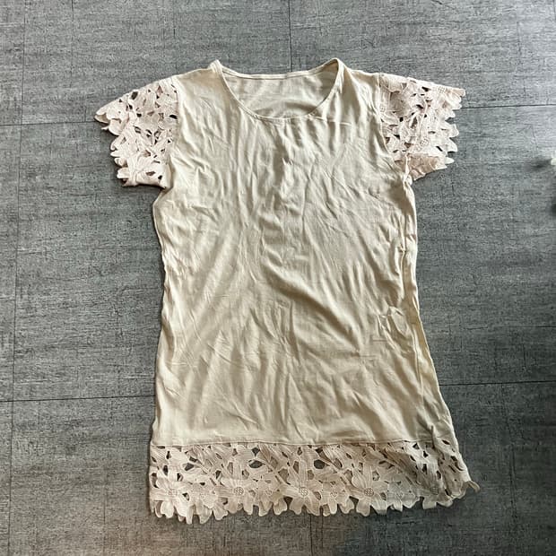 일본빈티지 Misson 하구미모리걸 달천깔페어리 레이어드슬리브w