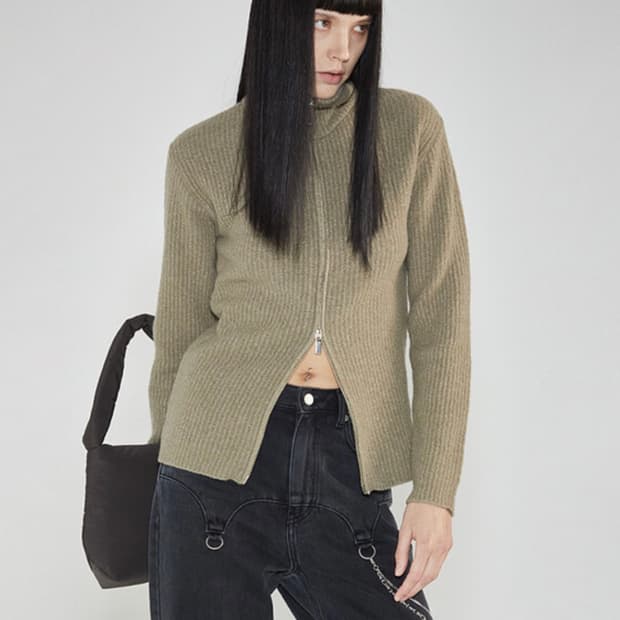 Three to eighty 투웨이 니트집업