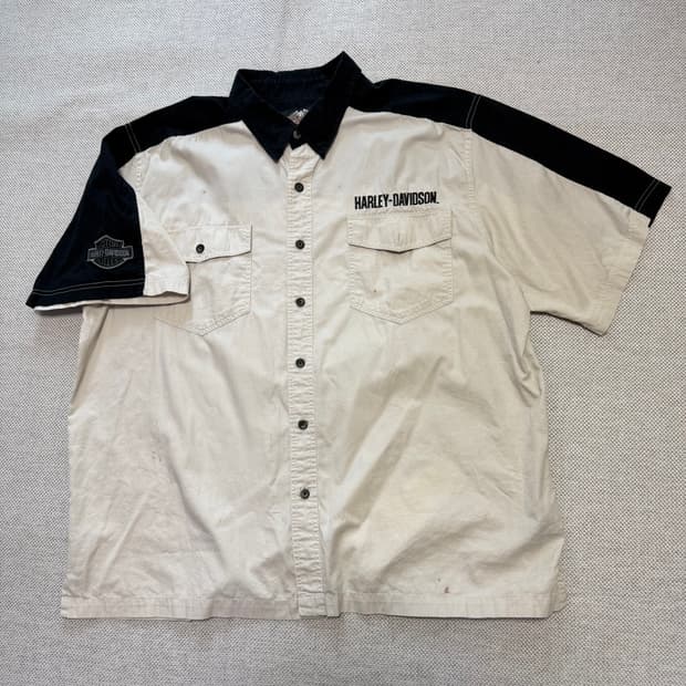 할리데이비슨 로고 반팔 셔츠