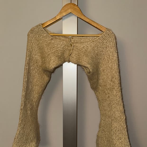 더오픈프로덕트 볼레로 크롭 니트