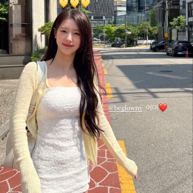 [미연 착용] 하우스 버튼 가디건 커스타드 (Custard)