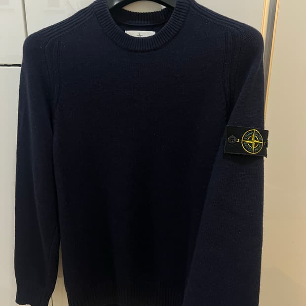 스톤아일랜드 램스울 네이비니트 100-105