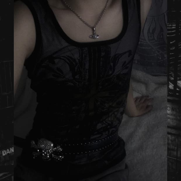 펑크 십자가 나시