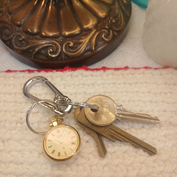 빈티지 시티즌 쿼츠 회중시계 키링