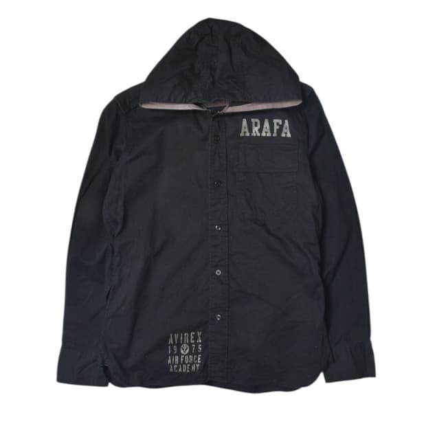 아비렉스 후드 셔츠 남방 M