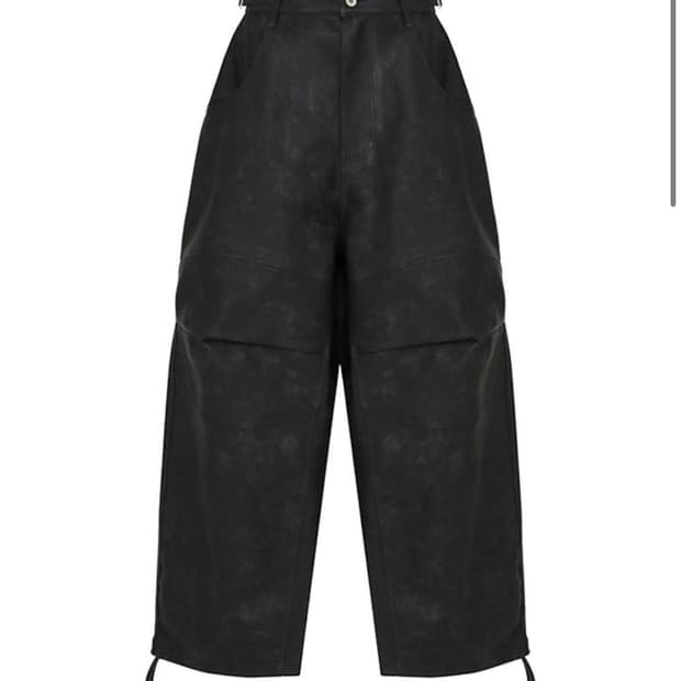 [M] MJD X 코인서울 3D 에코 레더 팬츠