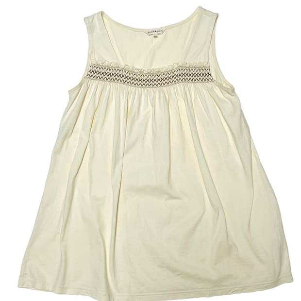 Ivory banding sleeveless
