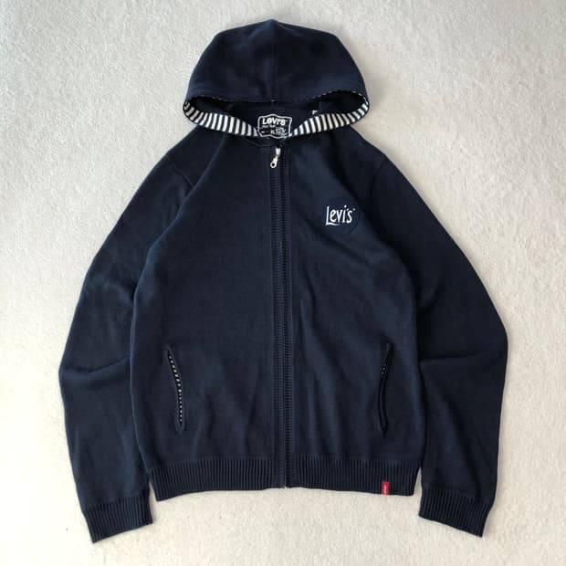 리바이스 니트 후드집업 