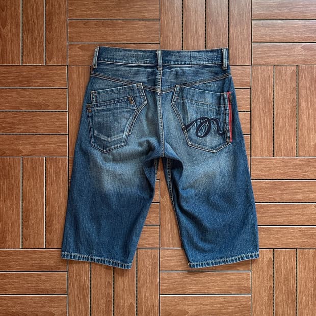 Rush hour half denim shorts