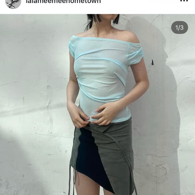 lalameemee draping cyan
