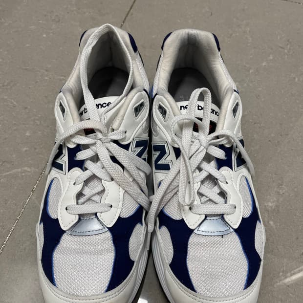 뉴발란스 992 메이드 인 USA 화이트 네이비 /270