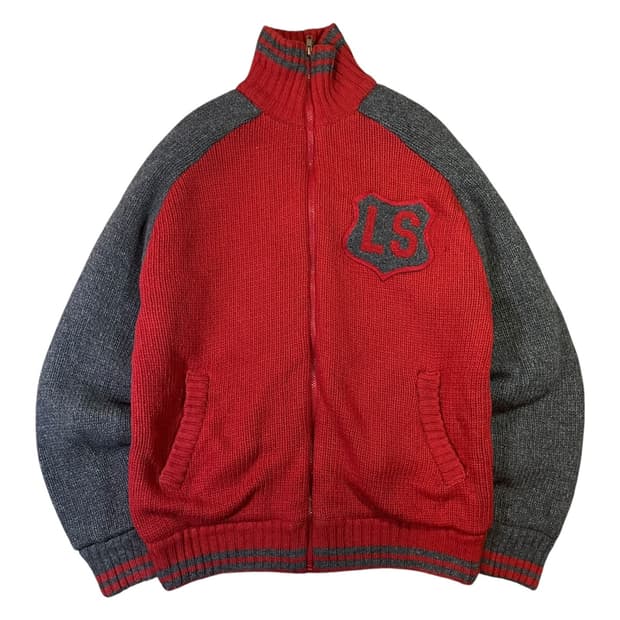 리바이스 니트 블루종 자켓