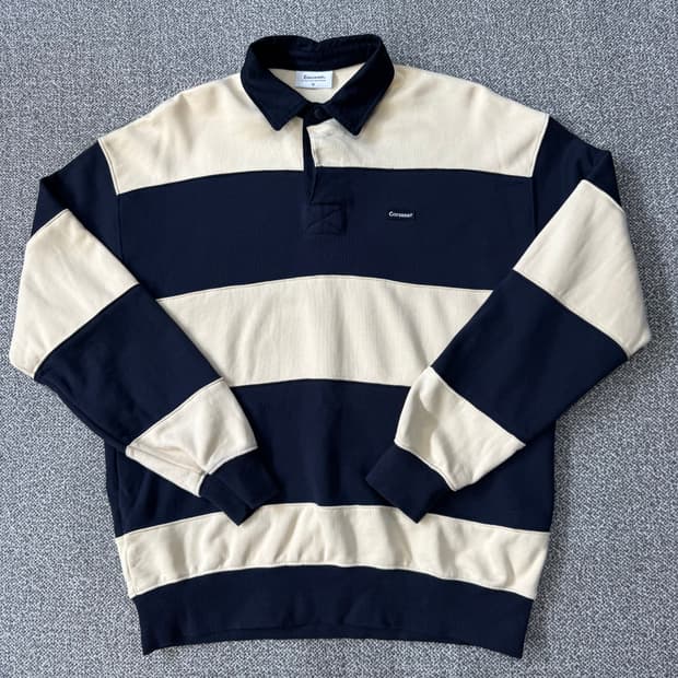 커버낫 스트라이프 럭비 맨투맨